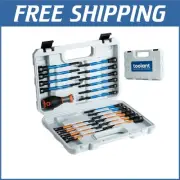 Versatile 21pcs Nut Driver Bit Set - SAE/Metric with Robust Storage Box
