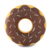 Zippy Paws ZippyTuff Latex Donutz Squeaker Dog Toy - Chocolate