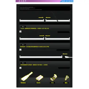 LED T8 燈座 含稅附發票 2呎 4呎 改軌道式 串接型 白色 附配件 燈具 燈管 空支架