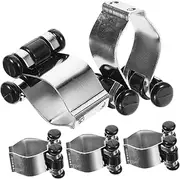 BESPORTBLE 5Pcs Wall Mount Pole Clip Metal Holder for Pool Cues Fishing Rods Billiard Racks Durable and Stylish Finish for Secure Storage and Protection