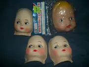 Lot of 4 Doll Making Faces 1 With Hands New
