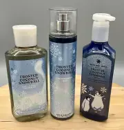 FROSTED COCONUT SNOWBALL Bath & Body Works New Lot 3: Mist, Shower Gel Hand Soap