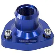 Aeroflow Billet Thermostat Housing - Blue, AF64-4029
