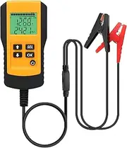 Gearwell Battery Tester, Voltage Meter, Internal Analyzer, 12V Battery Checker, AH Capacity Display for Car Batteries