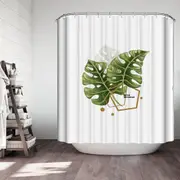 Modest Fresh Leaves Shower Curtain