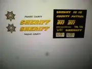 Passaic County Sheriff New Jersey Vehicle Decals 1:18 Custom