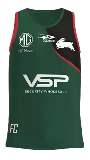 South Sydney Rabbitohs Training Singlet Size 3XL Available Green NRL Classic 23