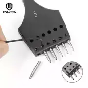 Sharp Head Replaceable Pricking Iron Removable Round Hole Punch Leather Chisel