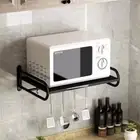 Microwave Holder Shelf Wall Mounted Aluminium Frame Storage Rack Stand Wall