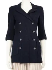 13S Navy Double-Breasted Diane Jacket