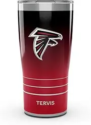Tervis Traveler NFL Atlanta Falcons - Ombre Triple Walled Insulated Tumbler Travel Cup Keeps Drinks Cold & Hot, 20oz, Stainless Steel