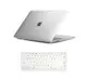 NEWVIA Keyskin 白色 + 透明水晶硬殼適用於 MacBook Pro Retina 13 A1502