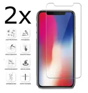 [2- Pack] Premium Tempered Glass Screen Protector iPhone 15 14 13 12 11 X 8 SE
