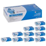 Nitrile Gloves LG -10 Individual Boxes Sanitary Disposable 4 Mil Exam 1000pc CTN