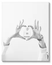 Tres Chic Heart Glam Perfume Canvas Wall Art by Leah Straatsma