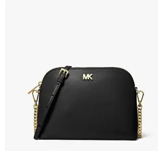 美國 Michael Kors MK Crossgrain Leather Dome 斜肩金鍊防刮真皮包 限量只有兩個! 搶到先贏!