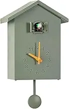 Kuehssn Cuckoo Wall Clock Battery Operated - Wall Art Timed Bird Clock - Clocks with Bird Sound & Pendulum, Modern Cuckoo Clock Wall Decor, Living Room Bedroom Kitchen Clock