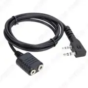 K type 2 Pin Walkie-talkie Microphone Eextension Cord For BaoFeng UV-5R BF-888s