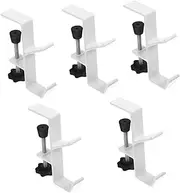 TEHAUX 5pcs Desk Schoolbag Hook Metal Purse Hanger Bag Holder for Table Multi-Function Hook
