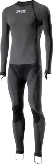 Sixs STX R V2 4-Season, functional suit unisex , color: Black/Grey , size: XL/XXL