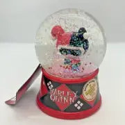NEW DC Harley Quinn Multicolored Light Up Glitter Snow Globe - Untested 5”