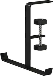 Headphone Stand Hanger Holder Desk Mount Bag Holder Under Desk Clamp Hook Mount Adjustable No Drill with Heavy Duty Aluminum Alloy Clamp 1.2-6cm Thick for Table Headphones Bags Umbrellas