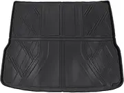 X AUTOHAUX Cargo Liner Trunk Mat Trunk Cargo Luggage Boot Tray Mat for Audi Q5 2009-2017 Black TPE 1 Pc Flat Face Diamond Pattern Rear Anti-Slip
