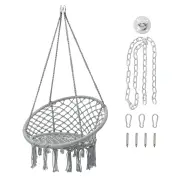 Garpans Hammock Chair Patio Hanging Swing Chair Max 330 Lbs With Mounting Hardware For Indoor and Outdoor Patio Garden