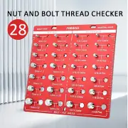Nut and Bolt Thread Checker 28 Thread Identifier Gauge Inch and Metric ScrewsH