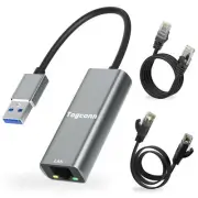 USB to Ethernet Adapter USB 3.0 -A to RJ45 Connectors USB-A to Gigabit LAN Ne...