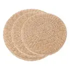 Straw Seat Cushion Made Woven Straw Cushion Flat Seat Cushion Soft Pouf Tatami
