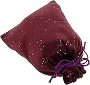 WEKADRIN Sky Drawstring Card Bag Soft Flocking Travel Pouch Jewelry Pouch Card Organizer Bag