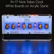 IN-17 Nixie Tubes Clock [Musical, USB, Arduino compatible] 12/24H SlotMachine