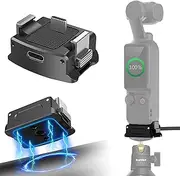 HAFOKO OSMO Pocket 3 Magnetic Charging Adapter Base Aluminum Alloy Type-C Charging Dock Desktop Magnetic Base Bracket with 1/4" for Tripod compatible for DJI OSMO Pocket 3 Accessories