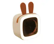 Cartoon Mini Space Heater Fan Portable Air Heater Small Desktop Night Light Heater