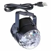 2X USB Disco Lights Party DJ LED RGB Stage Lamp Strobe Crystal Magic Ball Remote