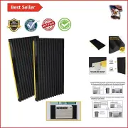 Self-Stick Black Foam Insulation Kit for Window AC Units – Universal Fit, 2 Pack