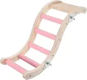 HOLIDYOYO Ladder for Birds Climbing for Parrots and Cockatoos Bird Cage Accessories for Beak Conditioning and Exercise Easy to Install for Home Decor