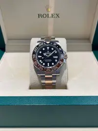 在飛比找Yahoo!奇摩拍賣優惠-ROLEX 勞力士 GMT-Master II 半金沙士圈 