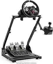Hottoby Racing Steering Wheel Stand Pro Height Adjustable for Logitech G25 G27 G29 G923 G920 Thrustmaster Foldable Gaming Racing Simulator Cockpit (Wheel and Pedals Not Included)