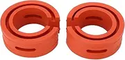 2Pcs Car Shock Absorber Buffer C Type Reduce Noise Anti Vibration Springs Bumpers Cushion Universal Enhance Driving Stability Comfort Absorb Shock Minimize Bumps Protect
