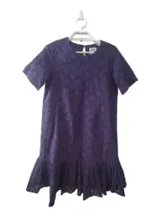 Milly Minis nwt dress girls 16 Navy leaf eyelet CeCe Easter $165