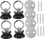 4pcs Fixed Ring Hook Pull Ring Accessories Weld on Hinges Truck Tie Down Anchor Points Bed Anchor Flush Mount Tie Down Anchor Cargo Tie Down Anchors Cooler Tie Down Kit