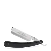 Black 5/8 Blade Round Straight Razor | Handcrafted by DOVO for Solingen - NEW