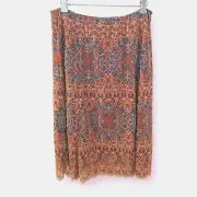 NEW Sundance Midi Skirt Elisa Lace Red Blue Womens Small
