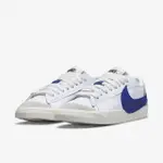 【NIKE 耐吉】BLAZER LOW 77 JUMBO 白藍 男鞋(DQ8768-100)