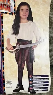 Child Pirate Wench Girl Costume Size Small (4-6)