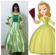 Adult Clothing women dress Sofia the First Amber Dress Princess Cosplay costume