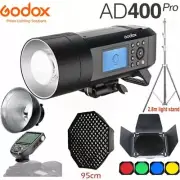 Godox AD400Pro 400Ws 2.4G TTL Studio Flash+ 95CM Softbox+ 2.8M Light Stand+ XPRO