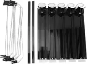 Soda Can Dispenser for Refrigerator,Drink Dispenser for Refrigerator,5-Piece Self Pushing Drink for Fridge – for Beer, Pop Cans, and Water Bottles – for Home and Parties (Black)